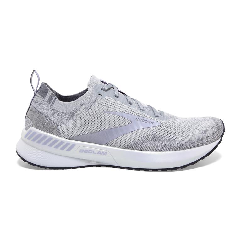 Brooks Bedlam 3 Road Running Shoes - Women's - Oyster/Purple Heather/Grey (94865-PNDE)